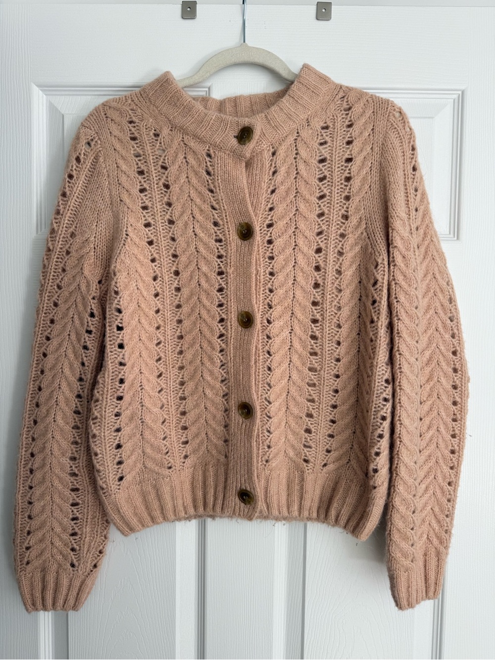 J. Crew Point Sur Cardigan in Dusty Rose